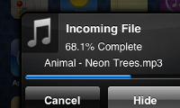 Receiving a media file